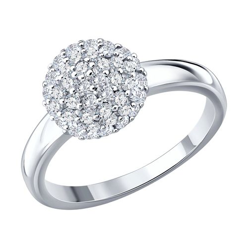 Сапфир каталог товаров Кольцо из серебра с фианитом