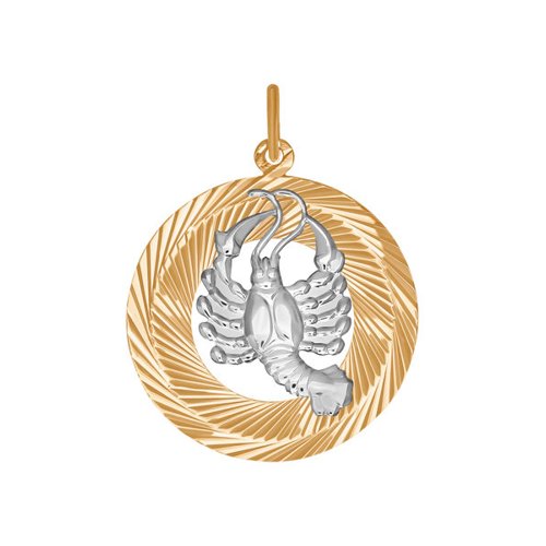 Сапфир каталог товаров Подвеска знак зодиака Рак из золота