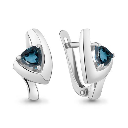 Сапфир каталог товаров Серьги из серебра с топазом