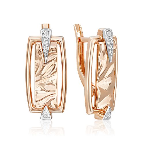 Сапфир каталог товаров Серьги из золота с фианитом