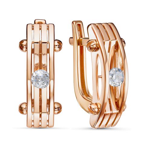 Сапфир каталог товаров Серьги из золота с фианитом