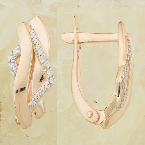 Сапфир каталог товаров Серьги из золота с фианитом