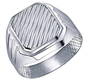 Сапфир каталог товаров Кольцо мужское из серебра