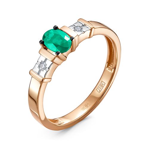 Сапфир каталог товаров Кольцо из золота с бриллиантом, изумрудом