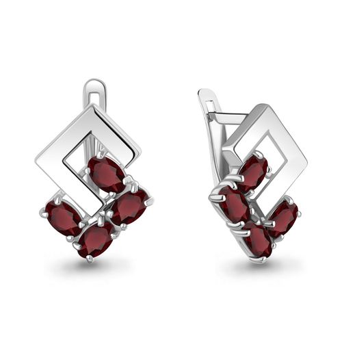 Сапфир каталог товаров Серьги из серебра с гранатом