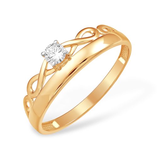 Сапфир каталог товаров Кольцо из золота с фианитом