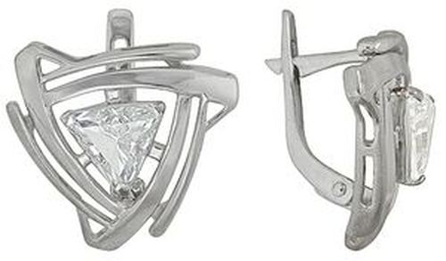 Сапфир каталог товаров Серьги из серебра с фианитом