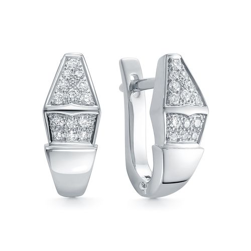 Сапфир каталог товаров Серьги из белого золота с бриллиантом