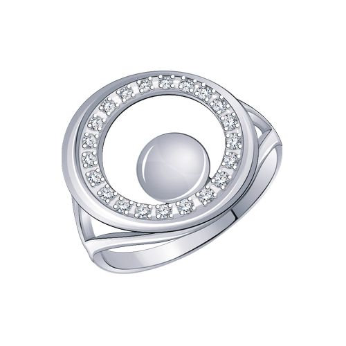 Сапфир каталог товаров Кольцо из серебра с фианитом