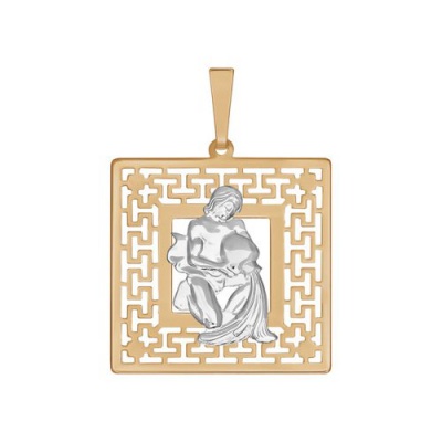 Сапфир каталог товаров Подвеска знак зодиака Водолей из золота 