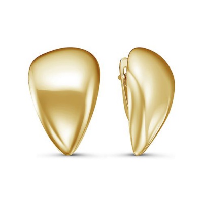 Сапфир каталог товаров Серьги из серебра с позолотой 