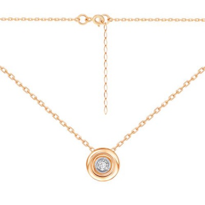 Сапфир каталог товаров Колье из золота с фианитом 