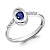 Сапфир каталог товаров Кольцо из серебра с фианитом, сапфиром