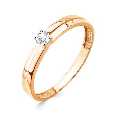 Сапфир каталог товаров Кольцо из золота с фианитом 