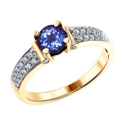 Сапфир каталог товаров Кольцо из золота с бриллиантом 
