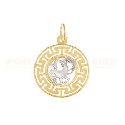 Сапфир каталог товаров Подвеска знак зодиака Козерог из золота 