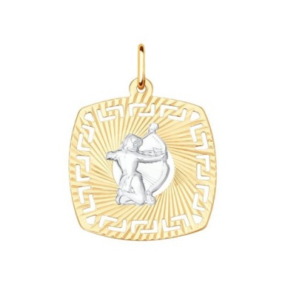 Сапфир каталог товаров Подвеска знак зодиака Стрелец из золота 