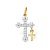 Сапфир каталог товаров Подвеска крест из золота с фианитом