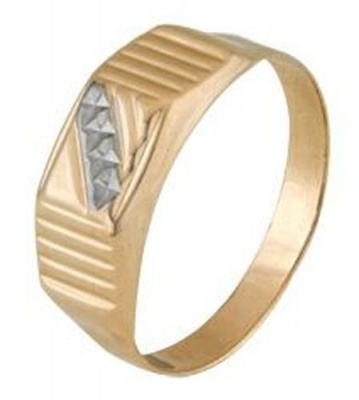 Сапфир каталог товаров Кольцо мужское из золота 