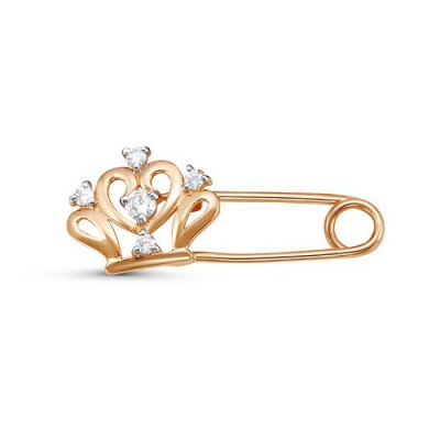 Сапфир каталог товаров Булавка из золота с фианитом 