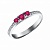 Сапфир каталог товаров Кольцо из серебра с фианитом, рубином