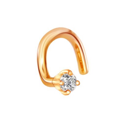 Сапфир каталог товаров Пирсинг из золота с фианитом 