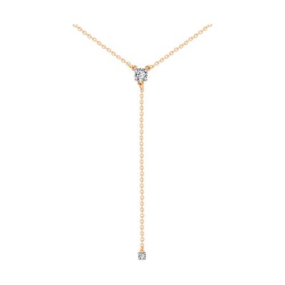 Сапфир каталог товаров Колье из золота с фианитом 