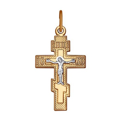 Сапфир каталог товаров Подвеска крест из золота 