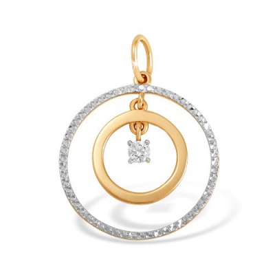 Сапфир каталог товаров Подвеска из золота с фианитом 