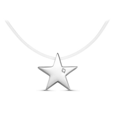 Сапфир каталог товаров Колье из серебра с фианитом 