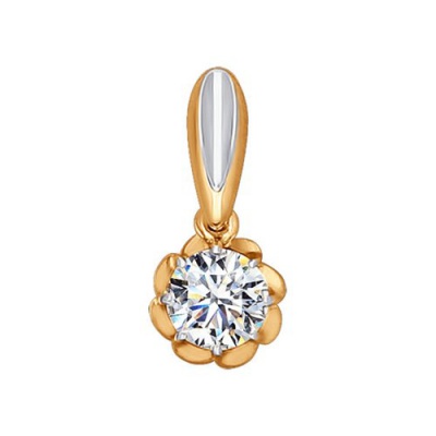 Сапфир каталог товаров Подвеска из золота с фианитом 