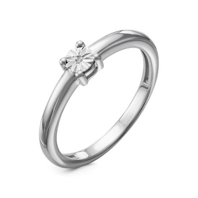 Сапфир каталог товаров Кольцо из серебра с бриллиантом 