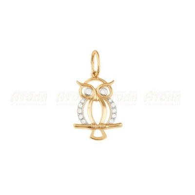 Сапфир каталог товаров Подвеска из золота с фианитом 