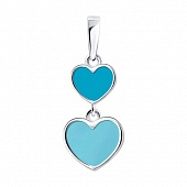 Сапфир каталог товаров Подвеска из серебра с эмалью