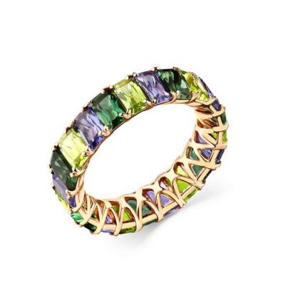 Сапфир каталог товаров Кольцо из золота с ситаллом, турмалином 