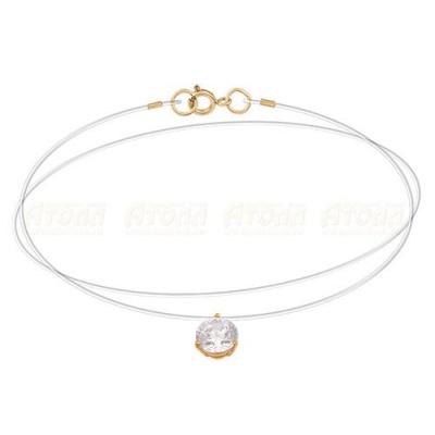 Сапфир каталог товаров Колье из золота с фианитом 