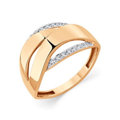 Сапфир каталог товаров Кольцо из золота с фианитом 