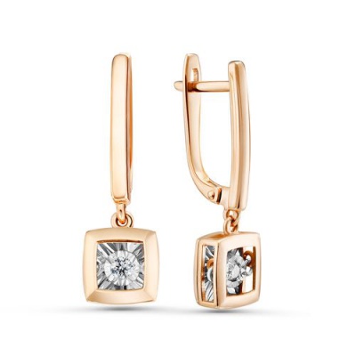 Сапфир каталог товаров Серьги из золота с бриллиантом 