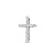Сапфир каталог товаров Крест из белого золота с бриллиантом