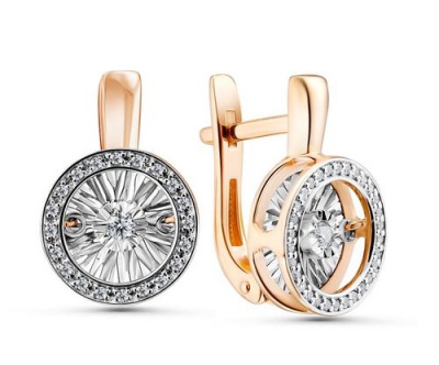 Сапфир каталог товаров Серьги из золота с бриллиантом 