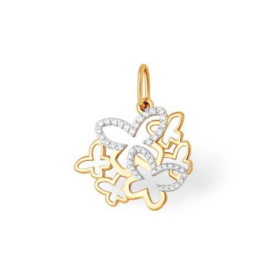 Сапфир каталог товаров Подвеска из золота с фианитом 