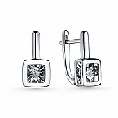 Сапфир каталог товаров Серьги из белого золота с бриллиантом