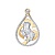 Сапфир каталог товаров Подвеска знак зодиака Овен из золота с фианитом