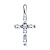 Сапфир каталог товаров Подвеска крест из серебра с фианитом