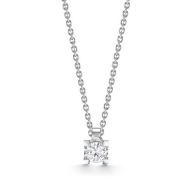 Сапфир каталог товаров Колье из белого золота с бриллиантом 