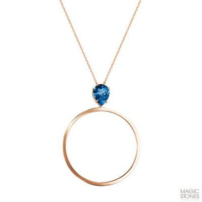 Сапфир каталог товаров Колье из золота с топазом 