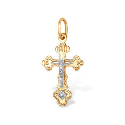 Сапфир каталог товаров Крест из золота с бриллиантом 