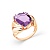Сапфир каталог товаров Кольцо из золота с аметистом