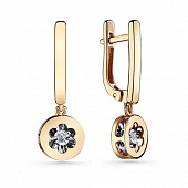 Сапфир каталог товаров Серьги из золота с бриллиантом