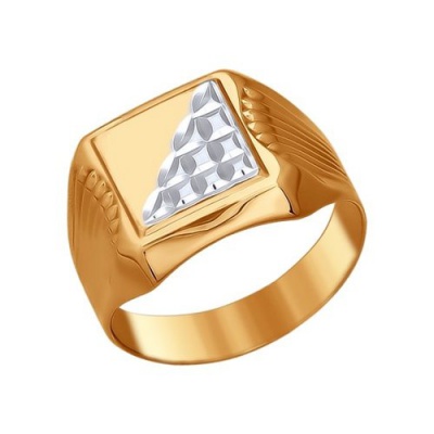 Сапфир каталог товаров Кольцо мужское из золота 